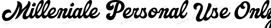 Milleniale Personal Use Only字体转换